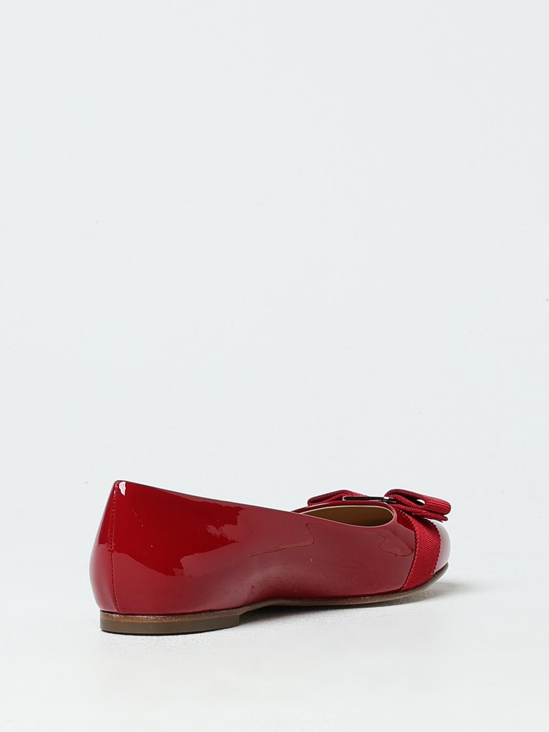 FERRAGAMO BALLET FLATS: Shoes woman Ferragamo, Red - Img 3