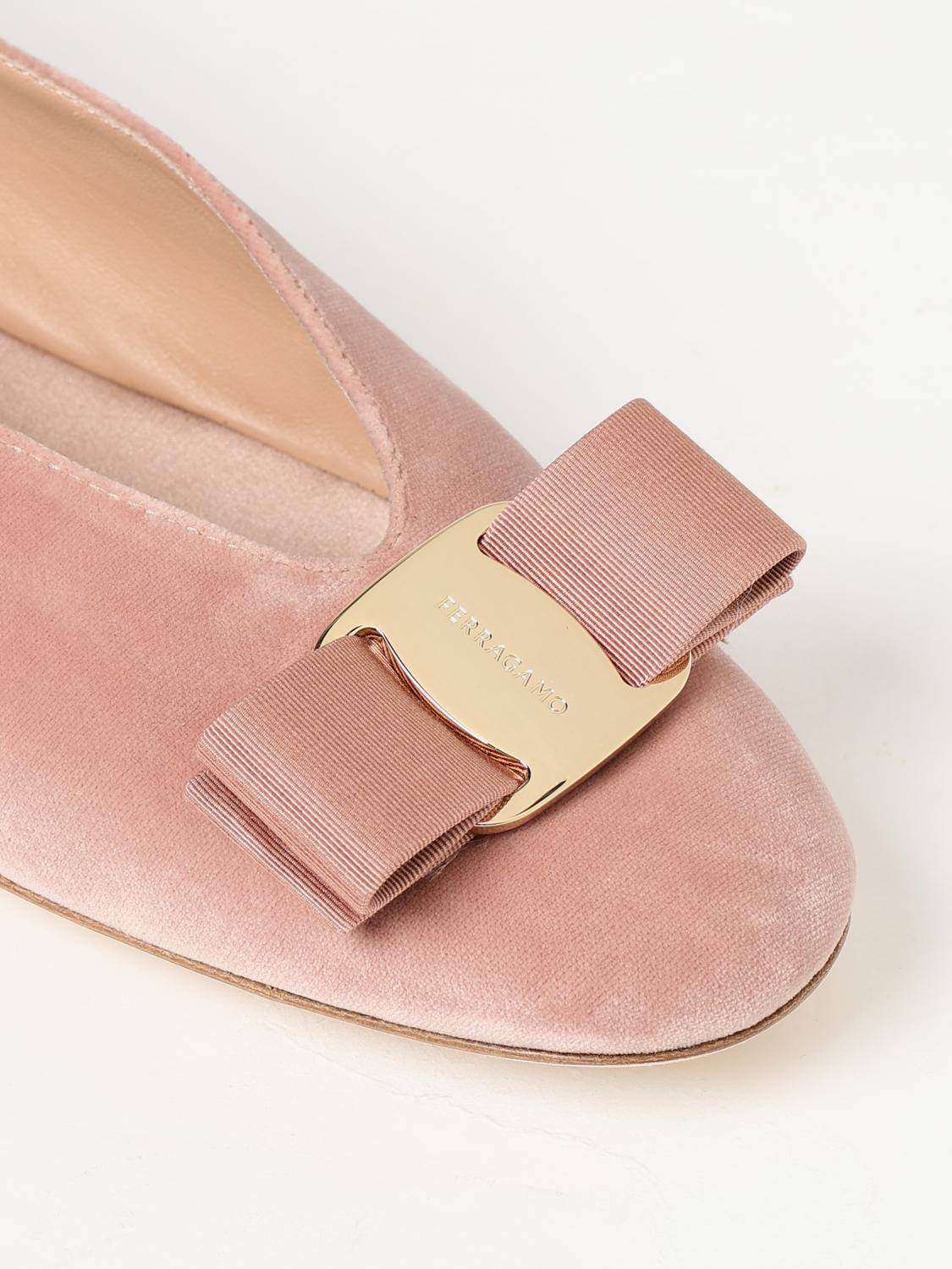 FERRAGAMO BALLET FLATS: Shoes woman Ferragamo, Blush Pink - Img 4