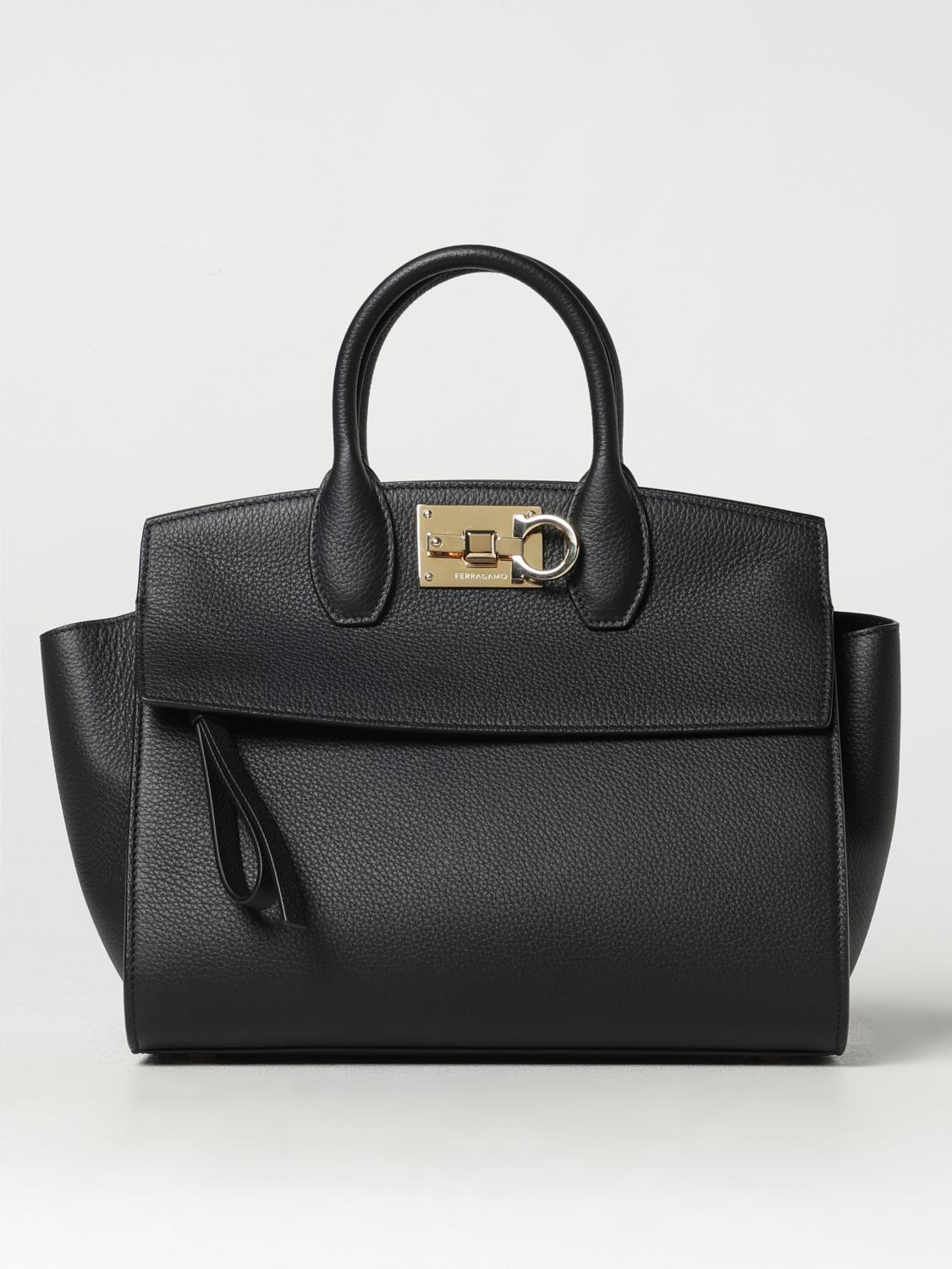 FERRAGAMO BORSA A SPALLA: Borsa a spalla donna Ferragamo, Nero - Img 1