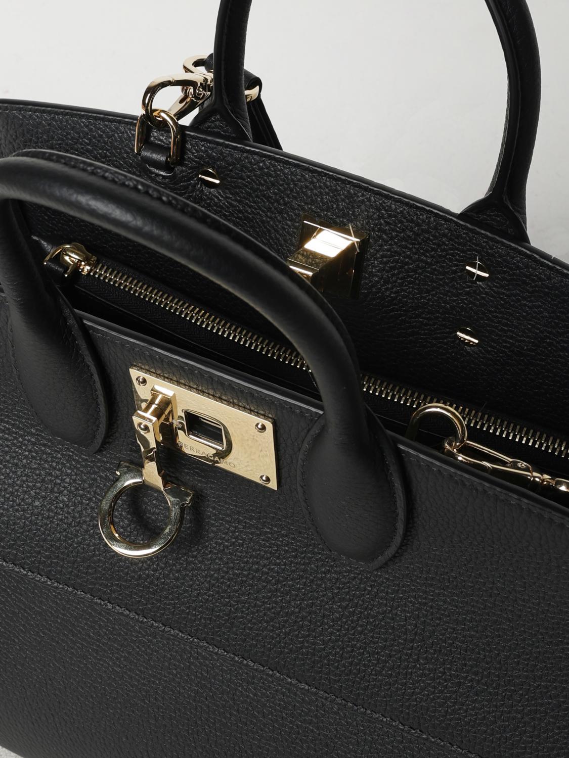 FERRAGAMO BORSA A SPALLA: Borsa a spalla donna Ferragamo, Nero - Img 5