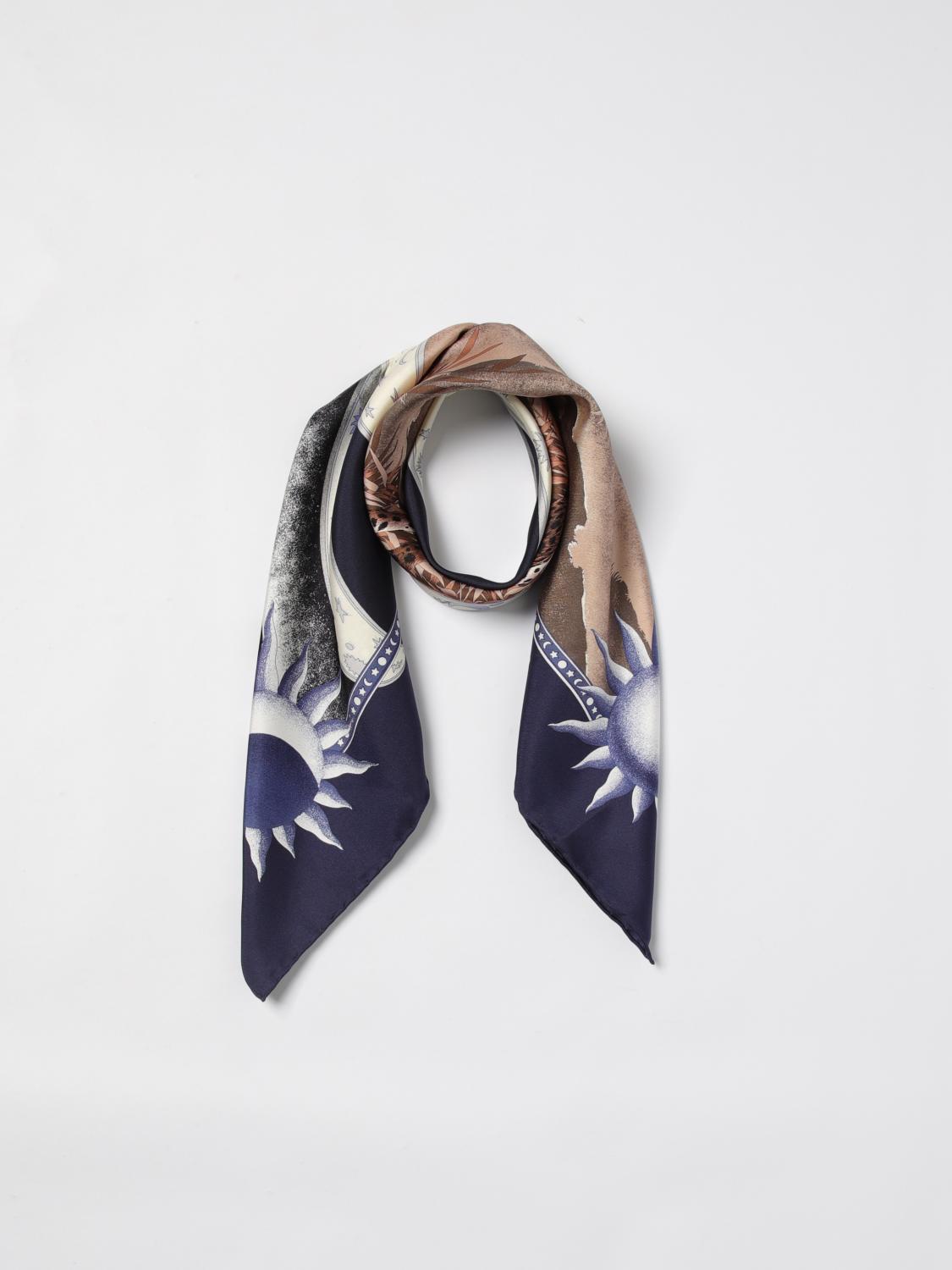 FERRAGAMO NECK SCARF: Neck scarf woman Ferragamo, Blue - Img 2