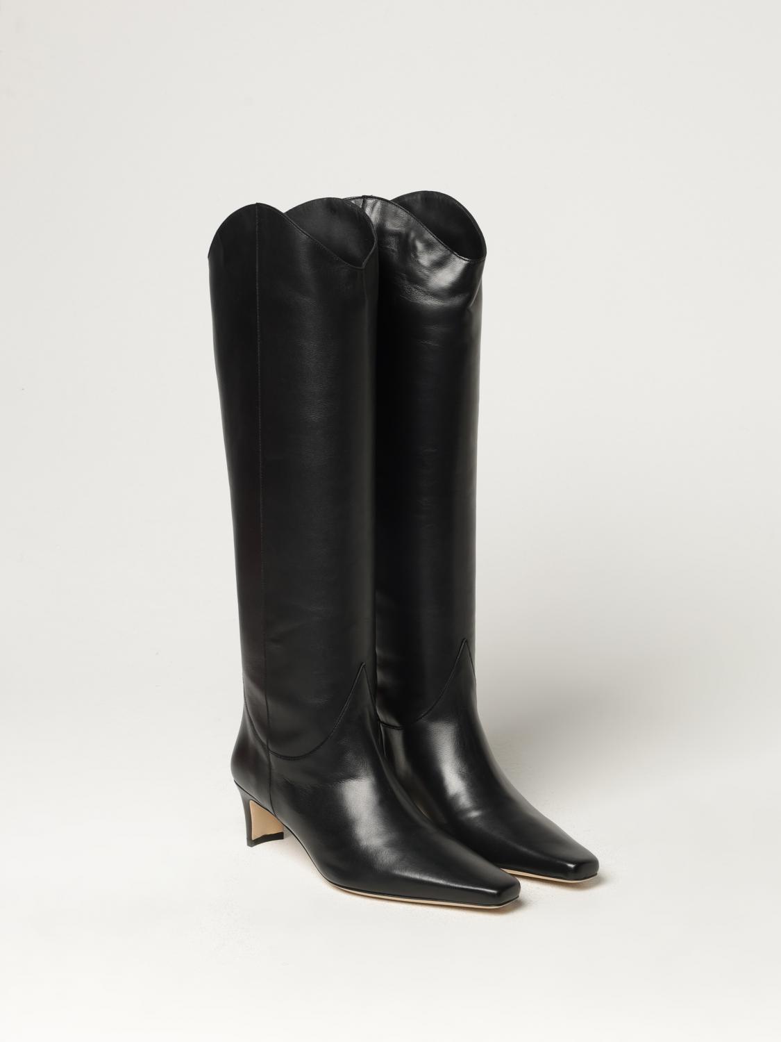 STAUD BOTTES: Chaussures femme Staud, Noir - Img 2