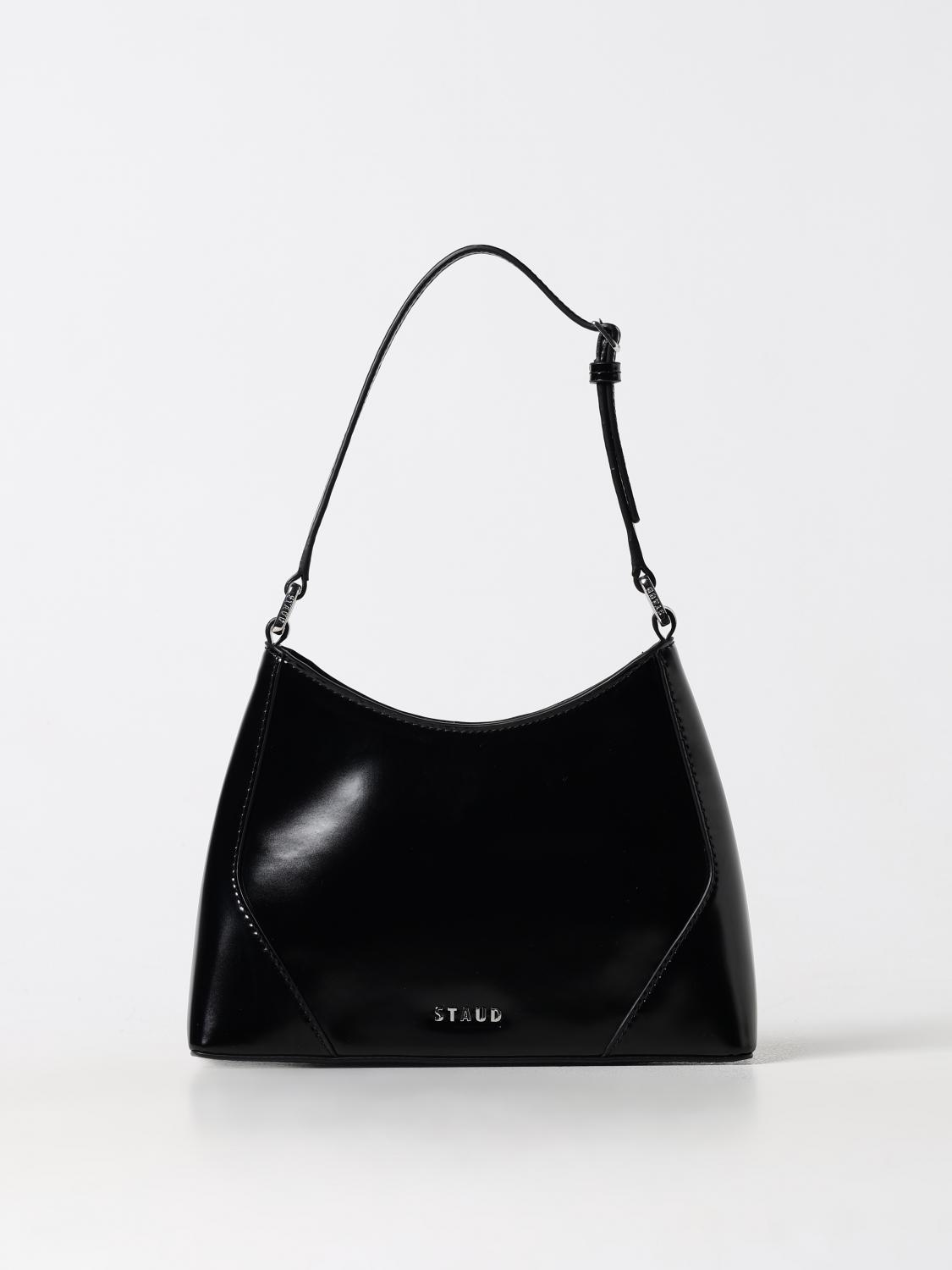 STAUD BORSA A SPALLA: Borsa Linda Staud in pelle , Nero - Img 1