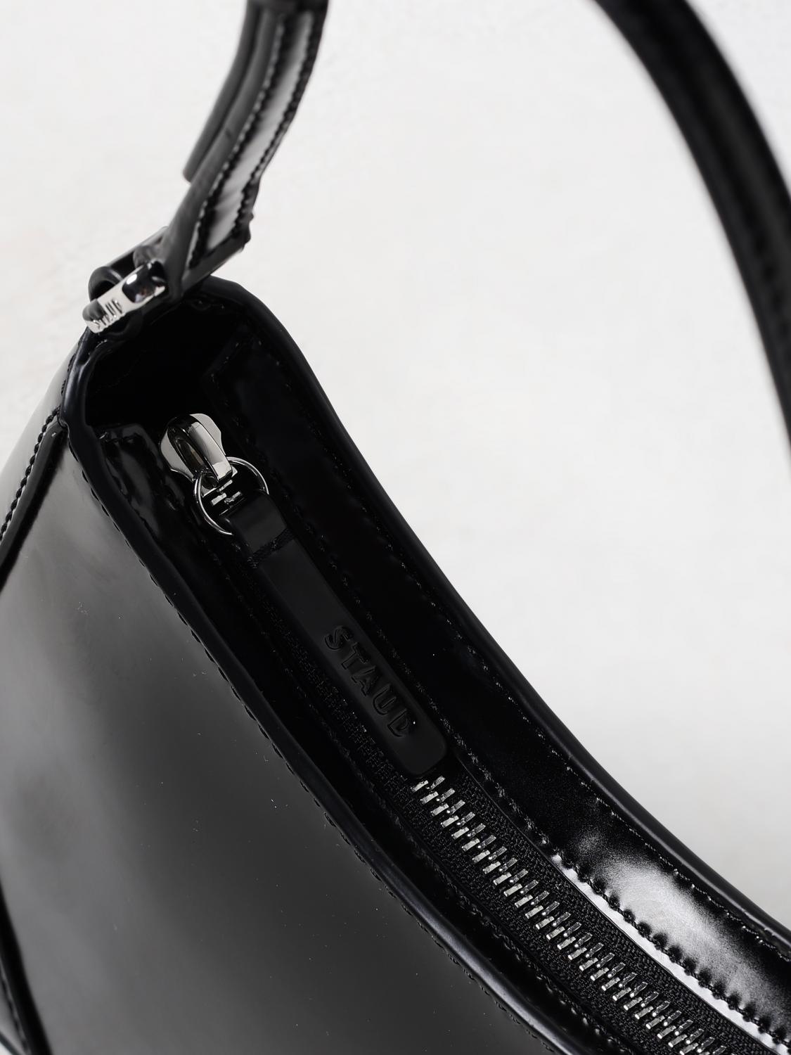 STAUD BORSA A SPALLA: Borsa Linda Staud in pelle , Nero - Img 3