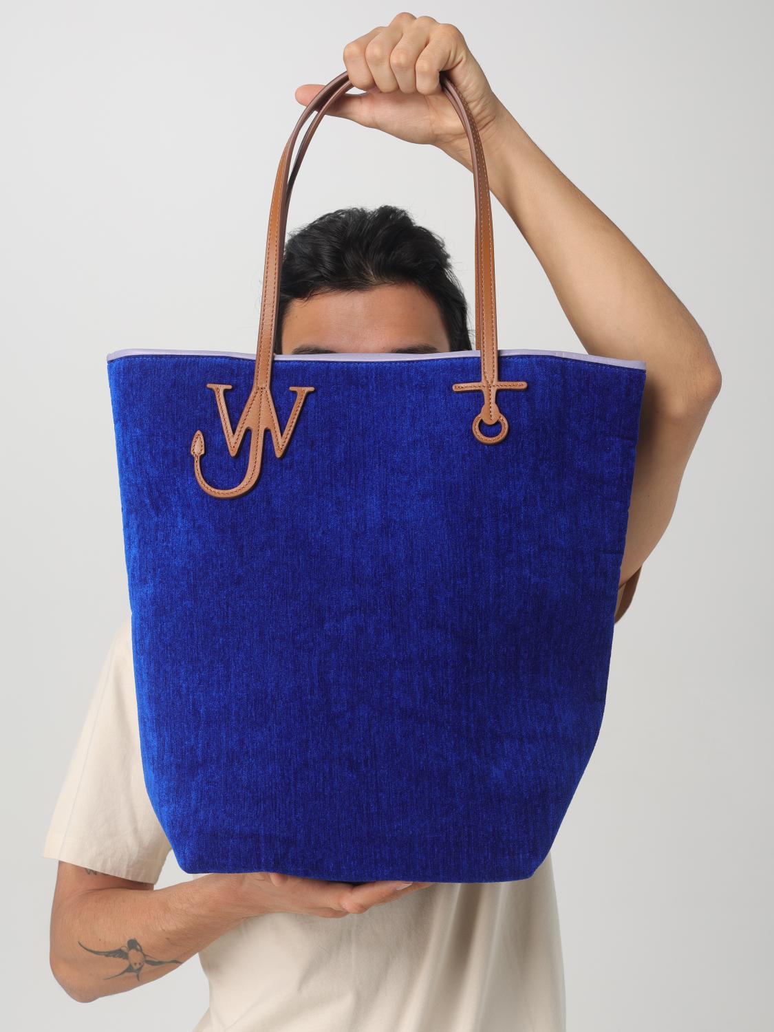 JW ANDERSON TRAGETASCHE: Schultertasche damen Jw Anderson, Blau - Img 2