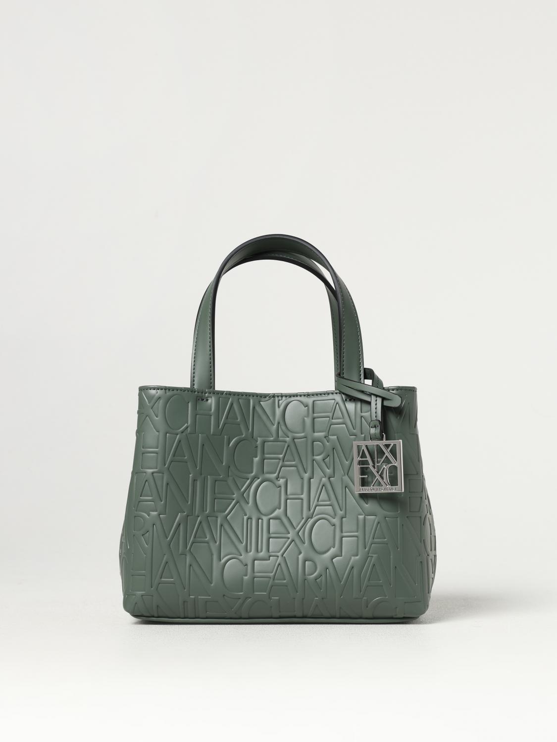 ARMANI EXCHANGE MINI BAG: Shoulder bag woman Armani Exchange, Green - Img 1