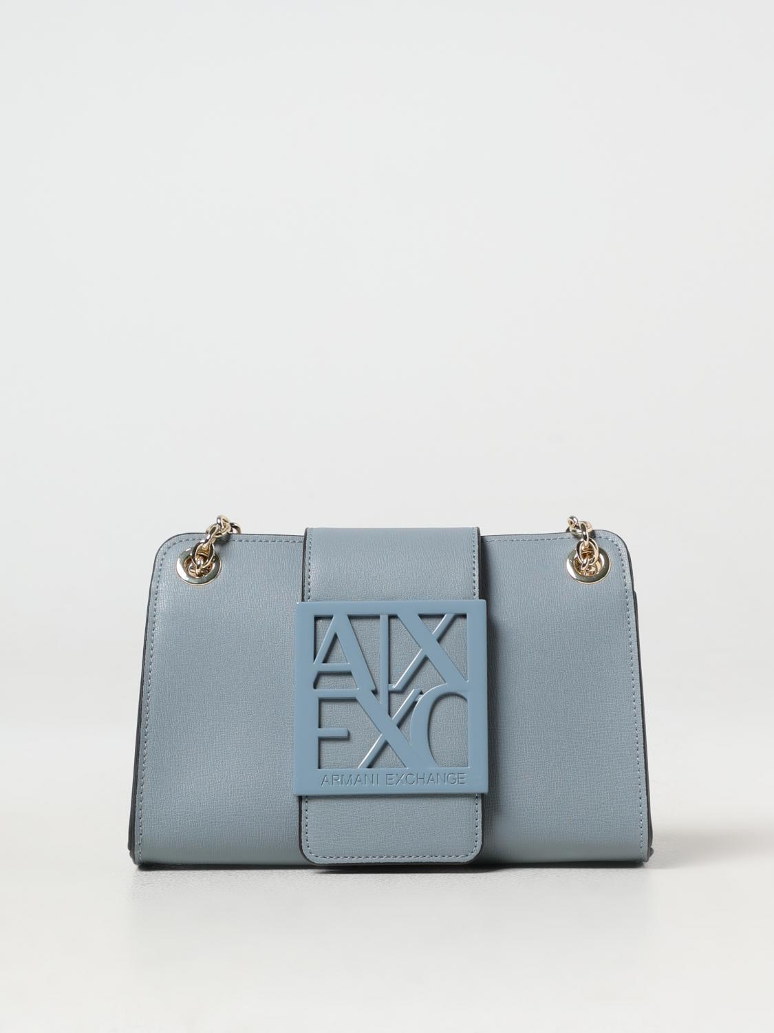 ARMANI EXCHANGE MINI BAG: Shoulder bag woman Armani Exchange, Sky Blue - Img 1