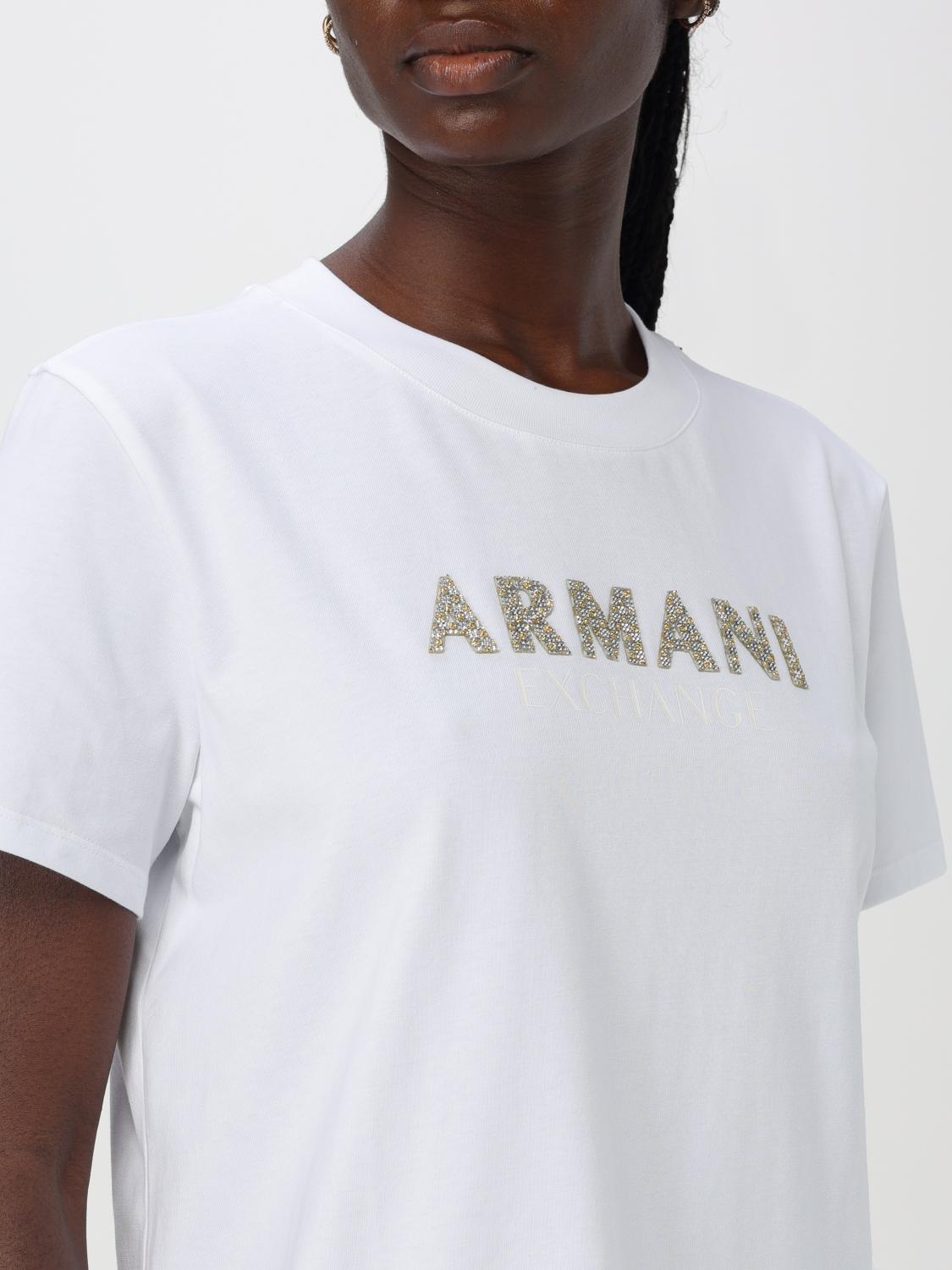 ARMANI EXCHANGE T-SHIRT: T-shirt woman Armani Exchange, White - Img 3