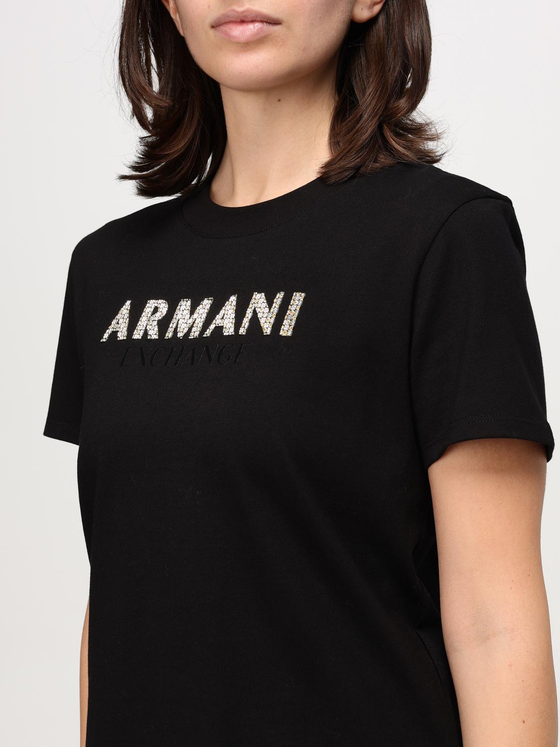 ARMANI EXCHANGE T-SHIRT: T-shirt woman Armani Exchange, Black - Img 3