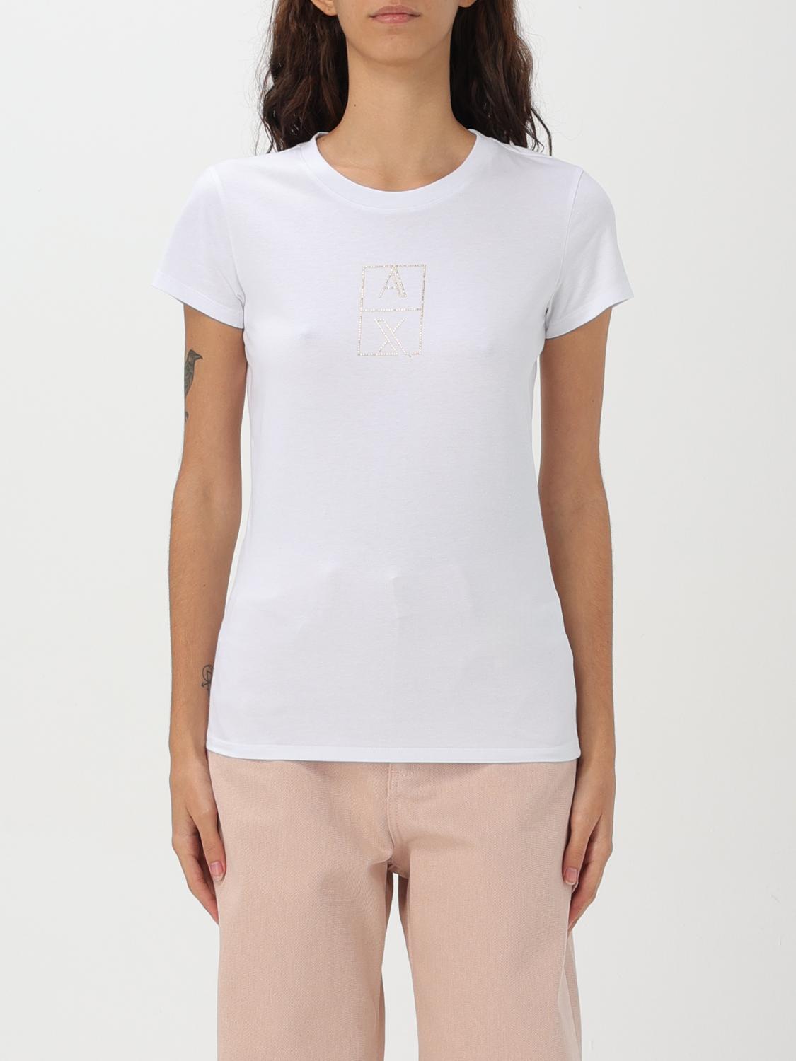 ARMANI EXCHANGE T-SHIRT: T-shirt woman Armani Exchange, White - Img 1