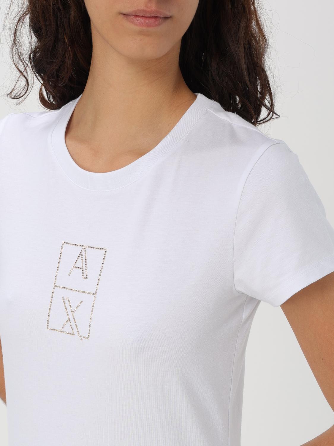 ARMANI EXCHANGE T-SHIRT: T-shirt woman Armani Exchange, White - Img 3