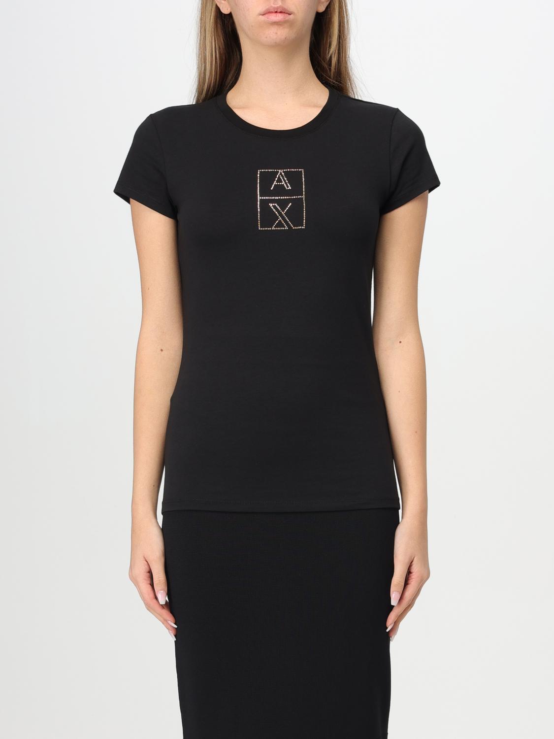 ARMANI EXCHANGE T-SHIRT: T-shirt woman Armani Exchange, Black - Img 1