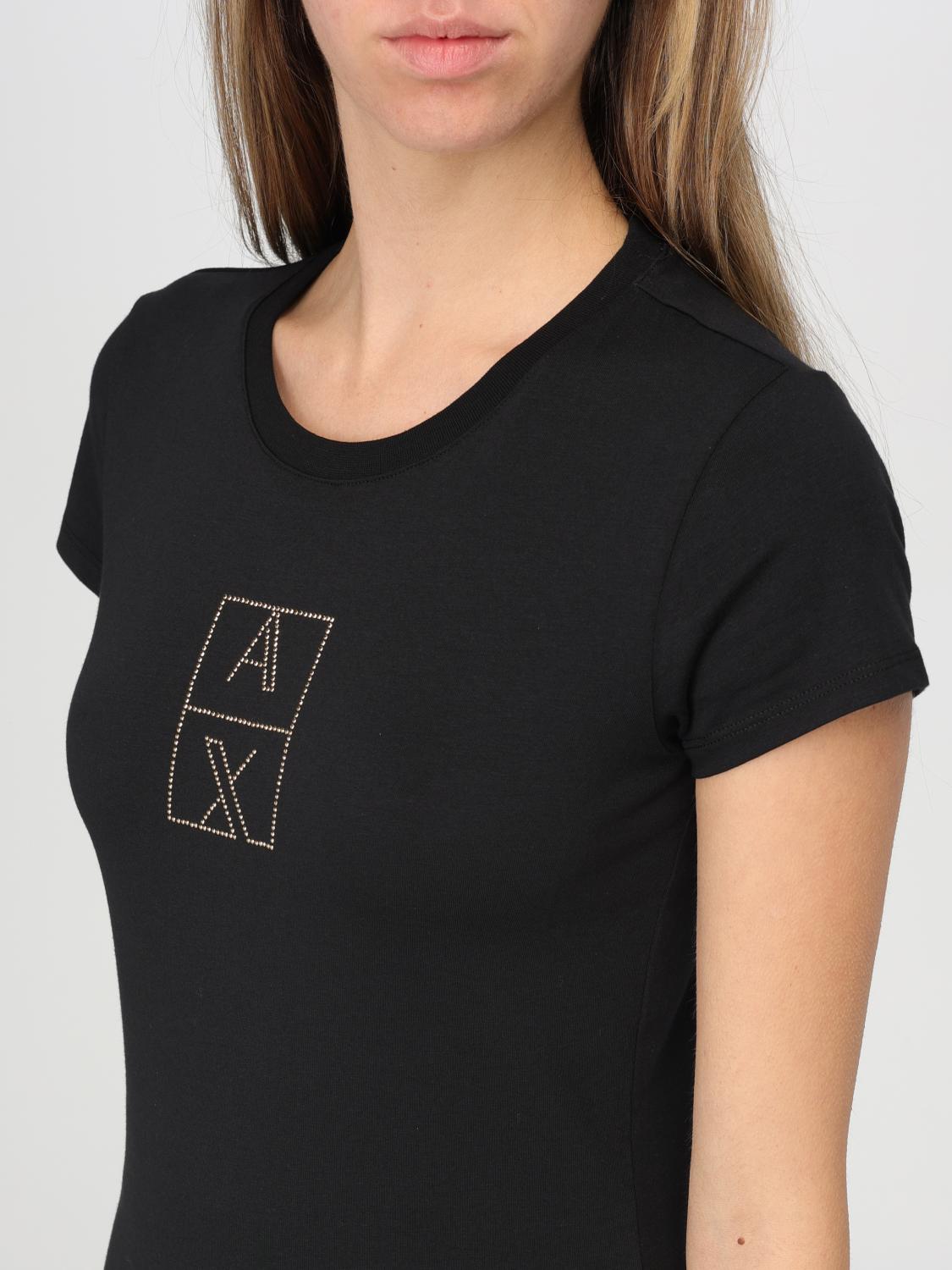 ARMANI EXCHANGE T-SHIRT: T-shirt woman Armani Exchange, Black - Img 3