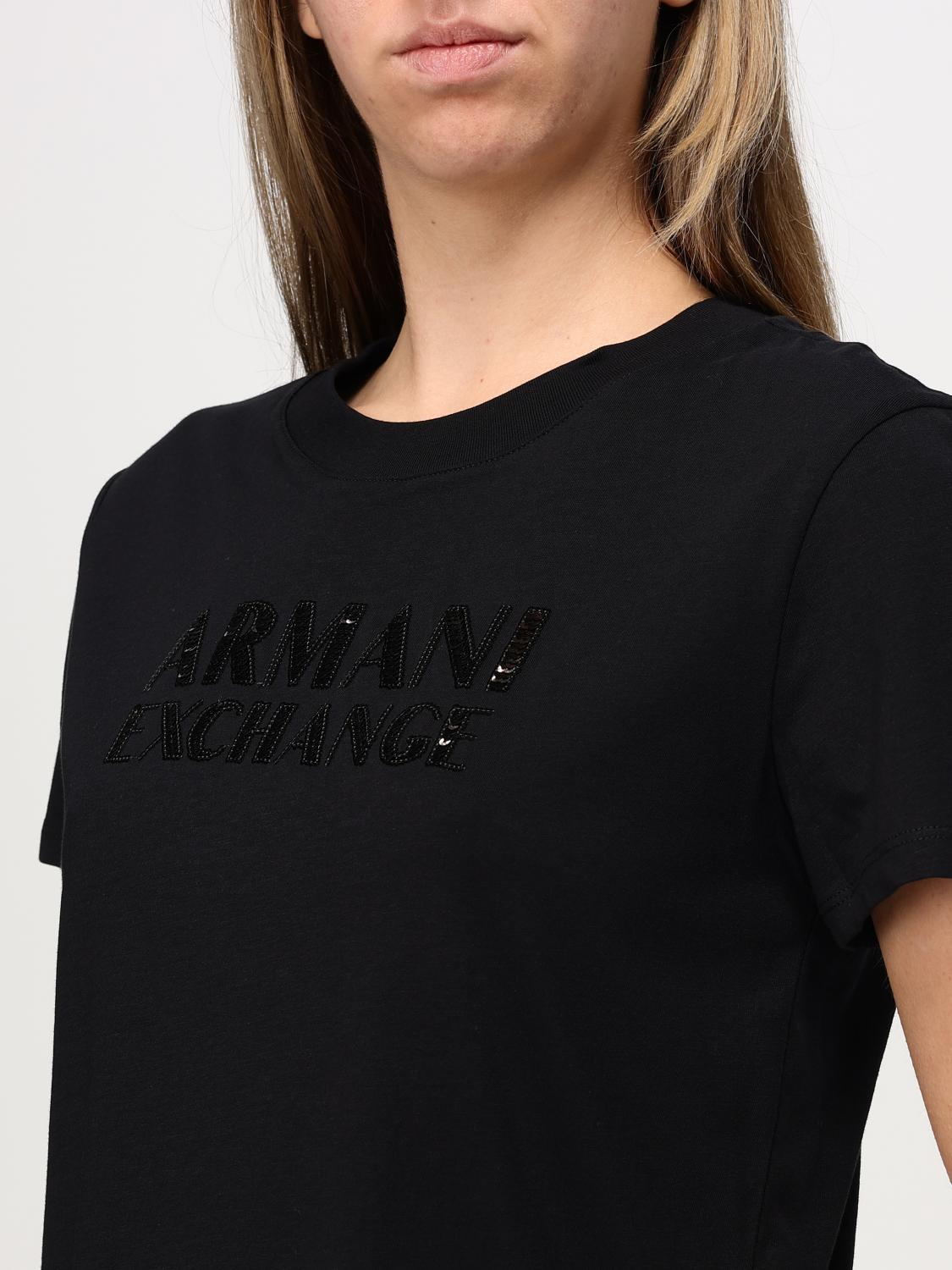 ARMANI EXCHANGE T-SHIRT: T-shirt woman Armani Exchange, Black - Img 3