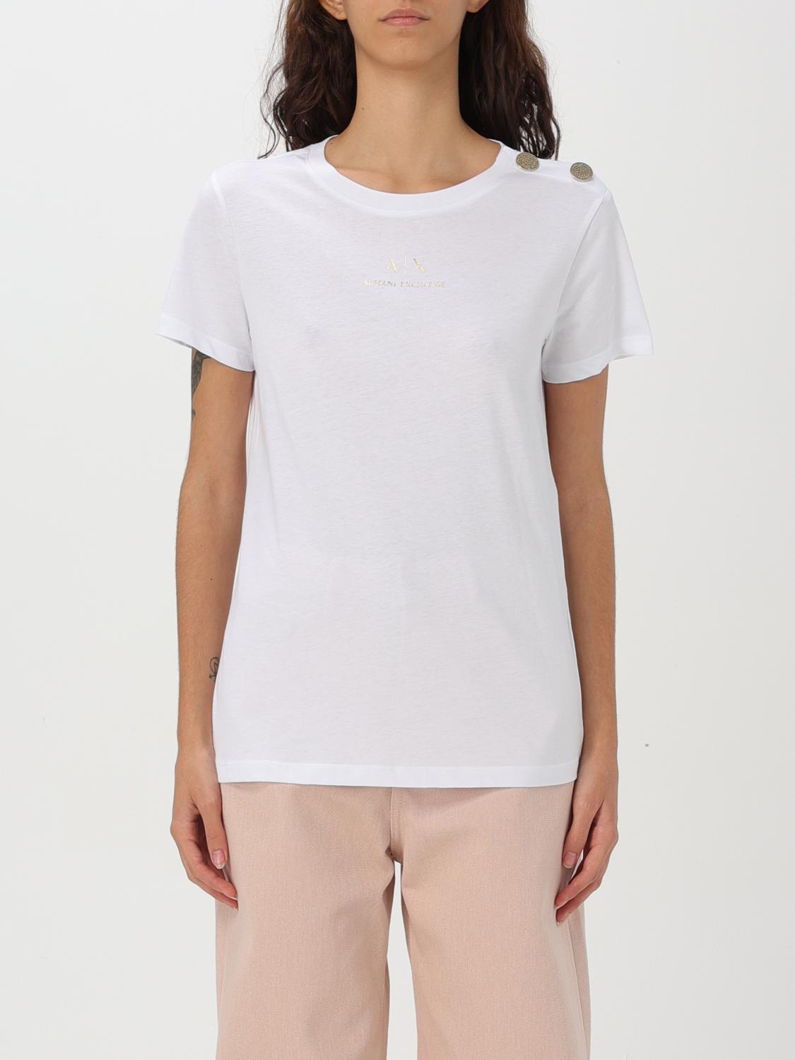 ARMANI EXCHANGE T-SHIRT: T-shirt woman Armani Exchange, White - Img 1