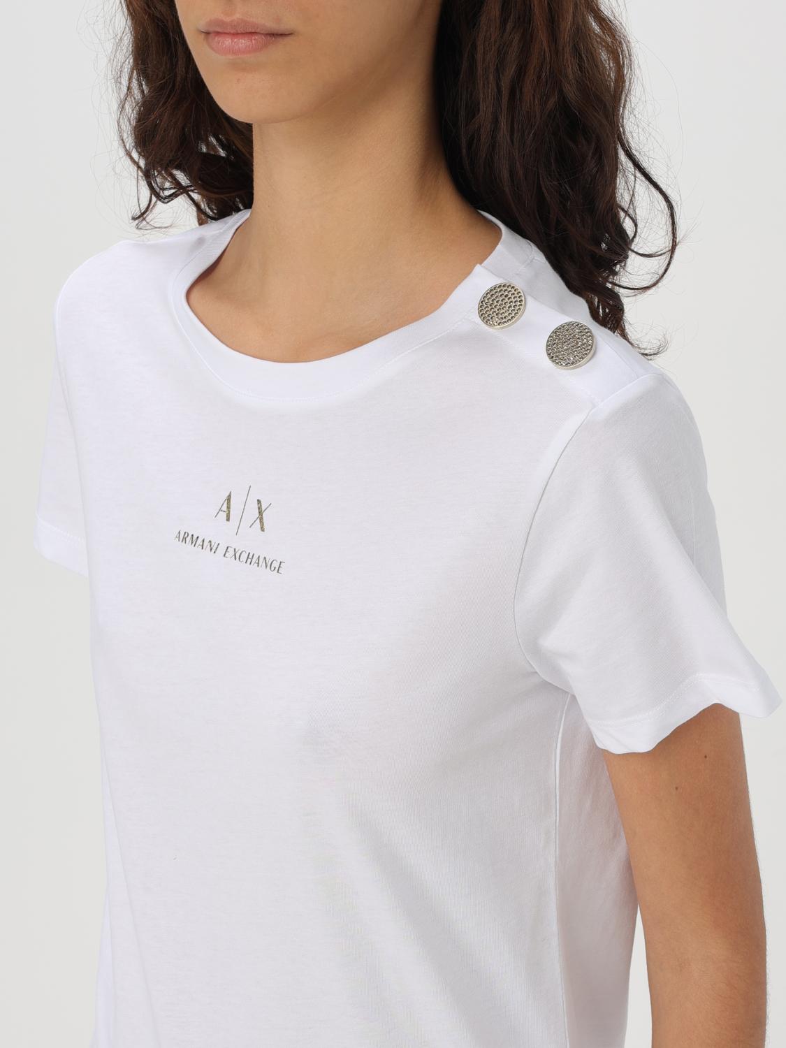 ARMANI EXCHANGE T-SHIRT: T-shirt woman Armani Exchange, White - Img 3