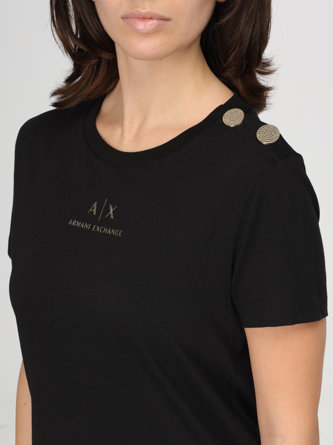 ARMANI EXCHANGE T-SHIRT: T-shirt woman Armani Exchange, Black - Img 3