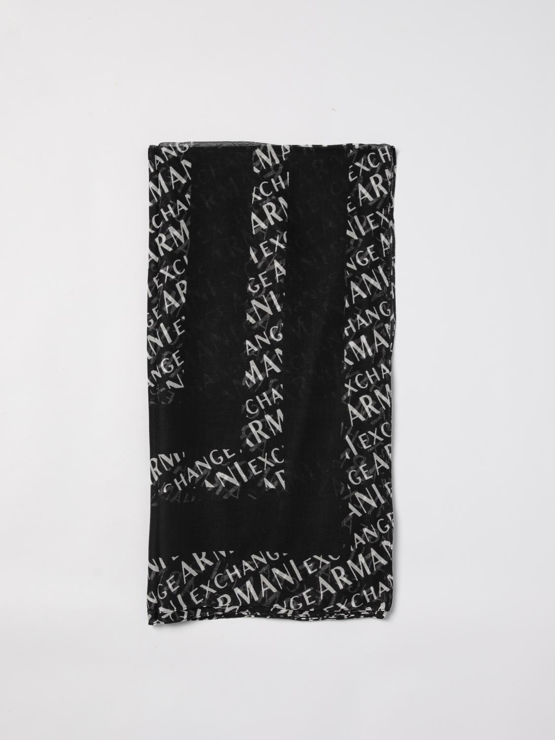 ARMANI EXCHANGE NECK SCARF: Neck scarf woman Armani Exchange, Black - Img 1