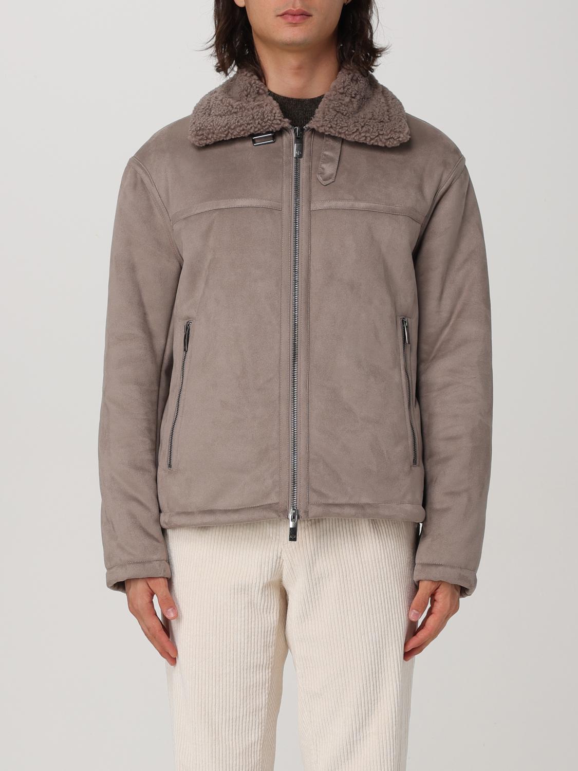 ARMANI EXCHANGE GIACCA: Bomber Armani Exchange in pelliccia ecologica , Beige - Img 1