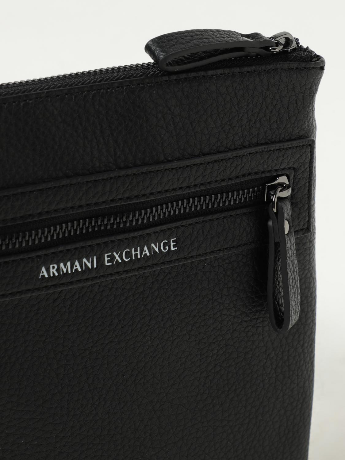ARMANI EXCHANGE BORSA A TRACOLLA: Borsa Armani Exchange in pelle sintetica a grana , Nero - Img 3