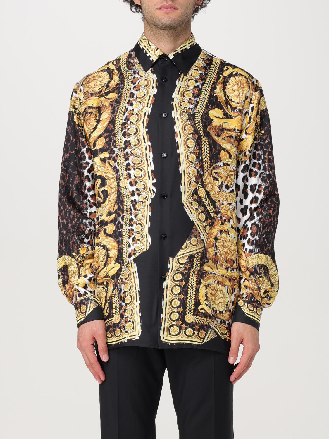 VERSACE 셔츠: 셔츠 남성 Versace, 골드 - Img 1