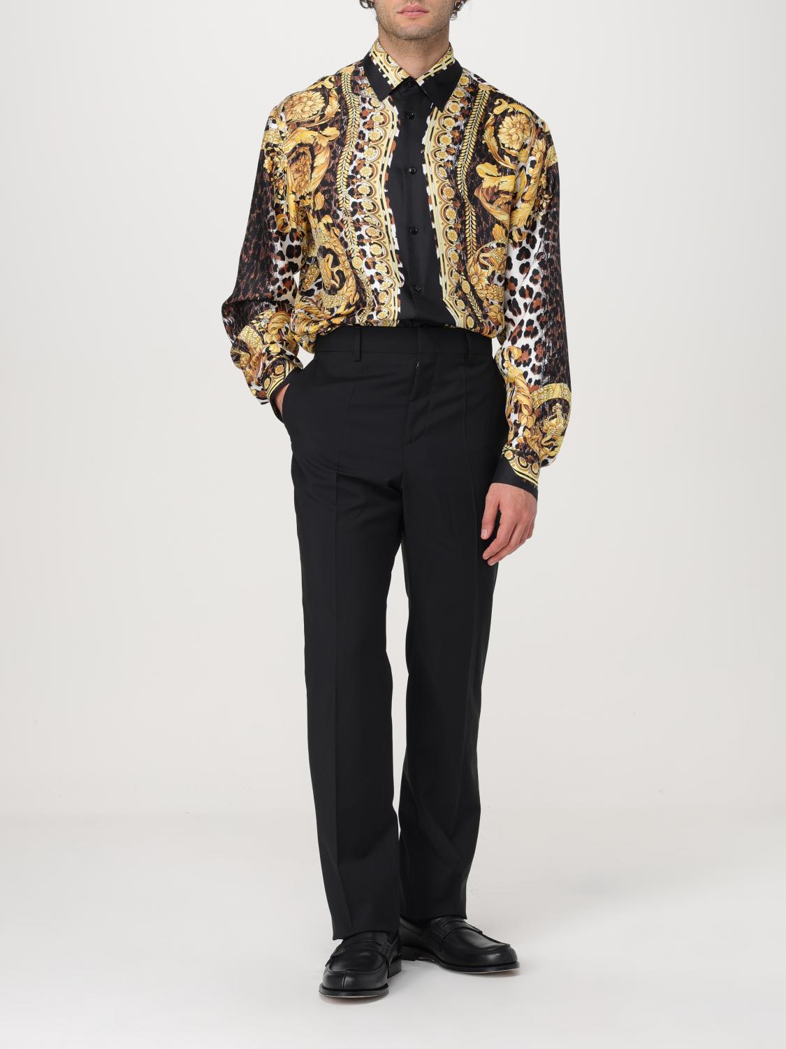 VERSACE 셔츠: 셔츠 남성 Versace, 골드 - Img 2