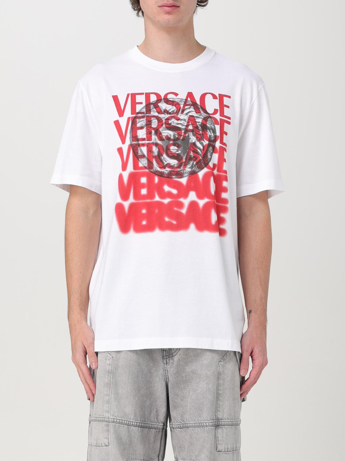 VERSACE T-SHIRT: T-shirt men Versace, White - Img 1