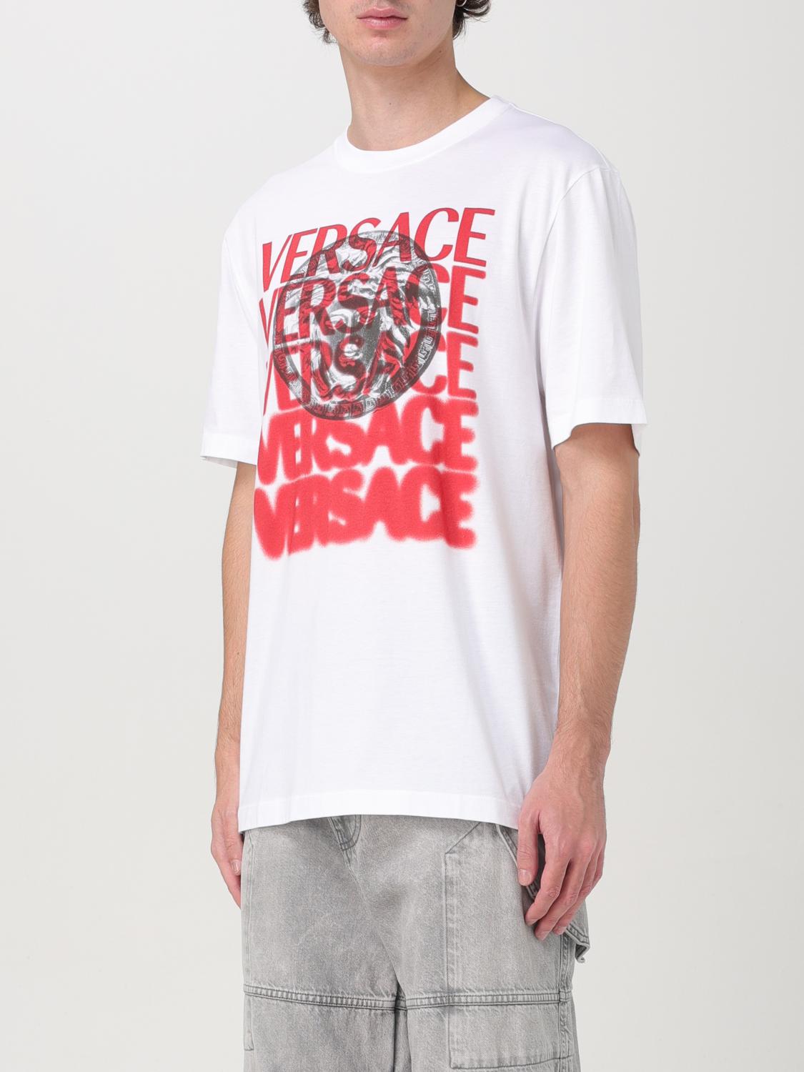 VERSACE T-SHIRT: T-shirt men Versace, White - Img 4