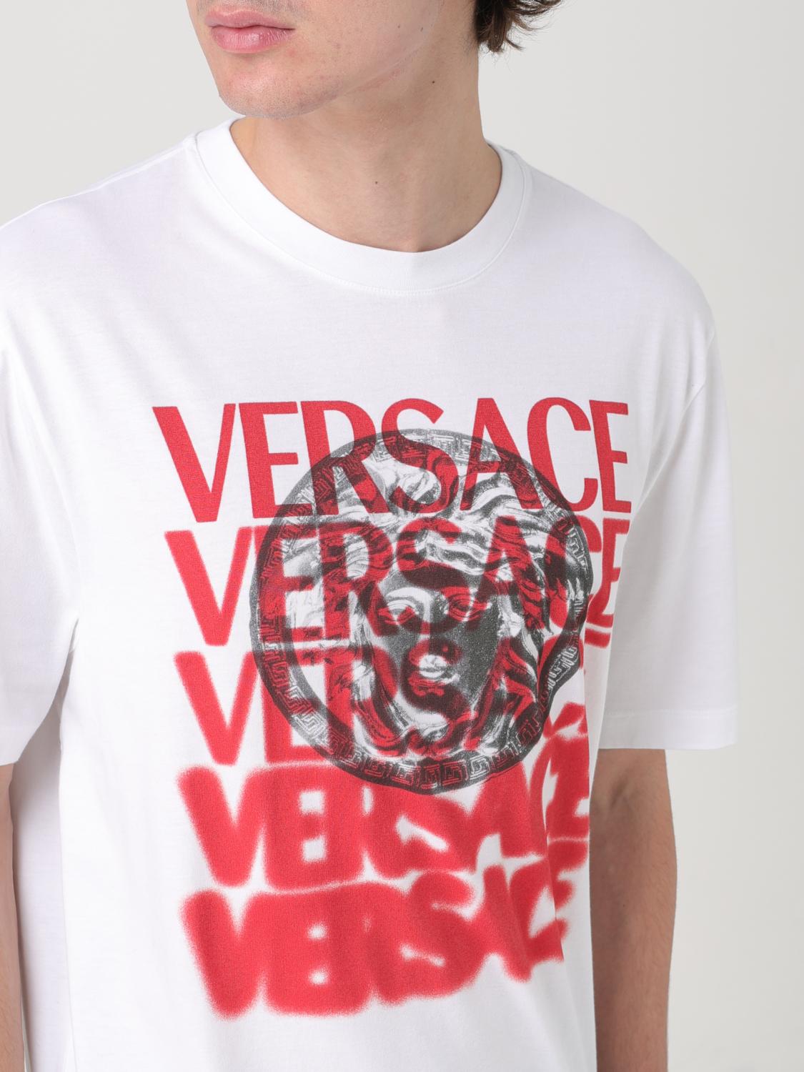 VERSACE T-SHIRT: T-shirt men Versace, White - Img 5