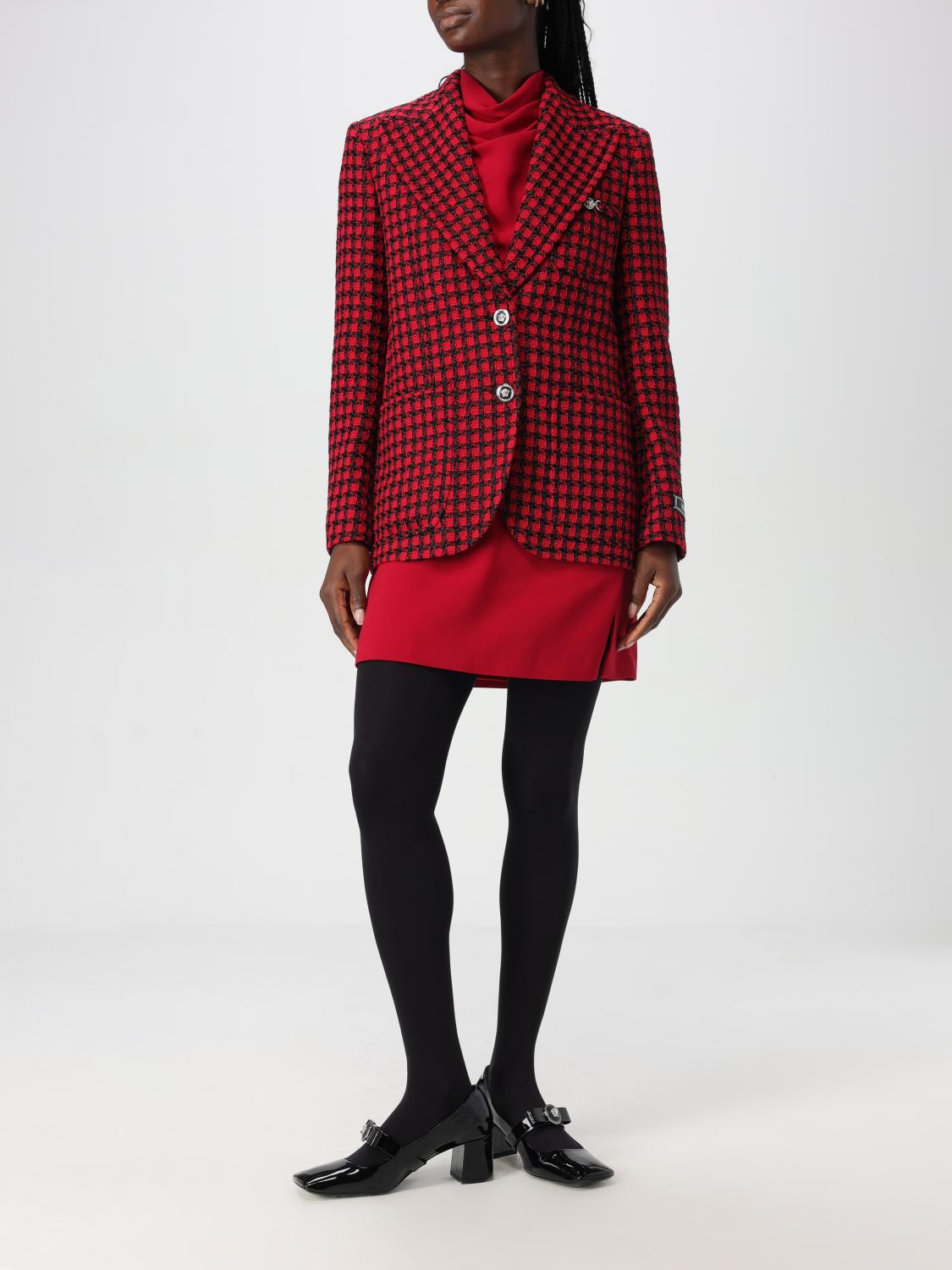 VERSACE BLAZER: Blazer femme Versace, Rouge - Img 2