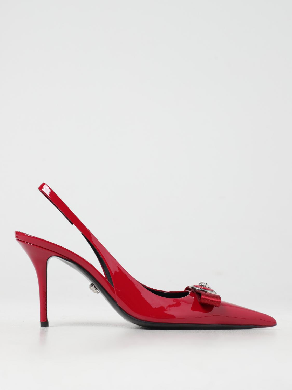 VERSACE HIGH HEEL SHOES: Shoes woman Versace, Red - Img 1