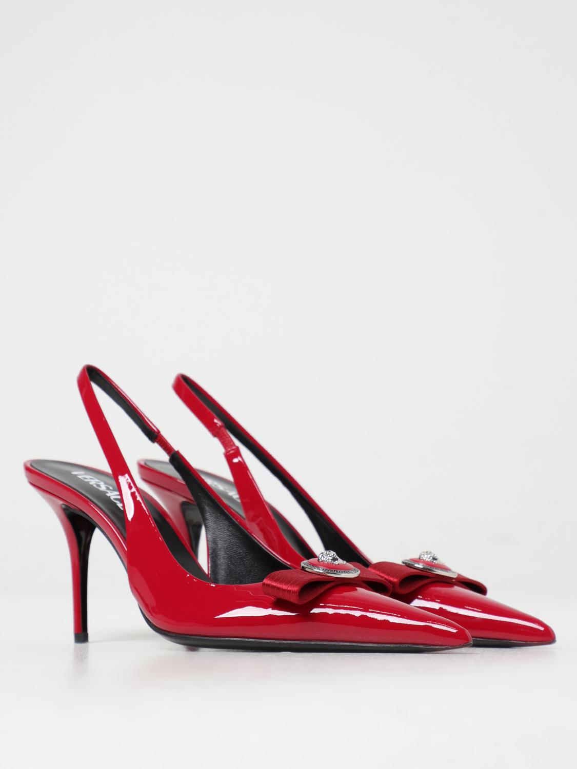 VERSACE HIGH HEEL SHOES: Shoes woman Versace, Red - Img 2