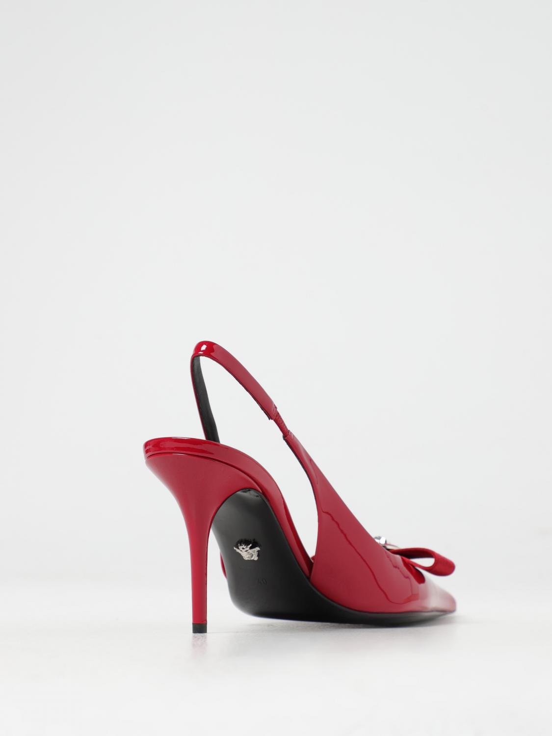 VERSACE HIGH HEEL SHOES: Shoes woman Versace, Red - Img 3