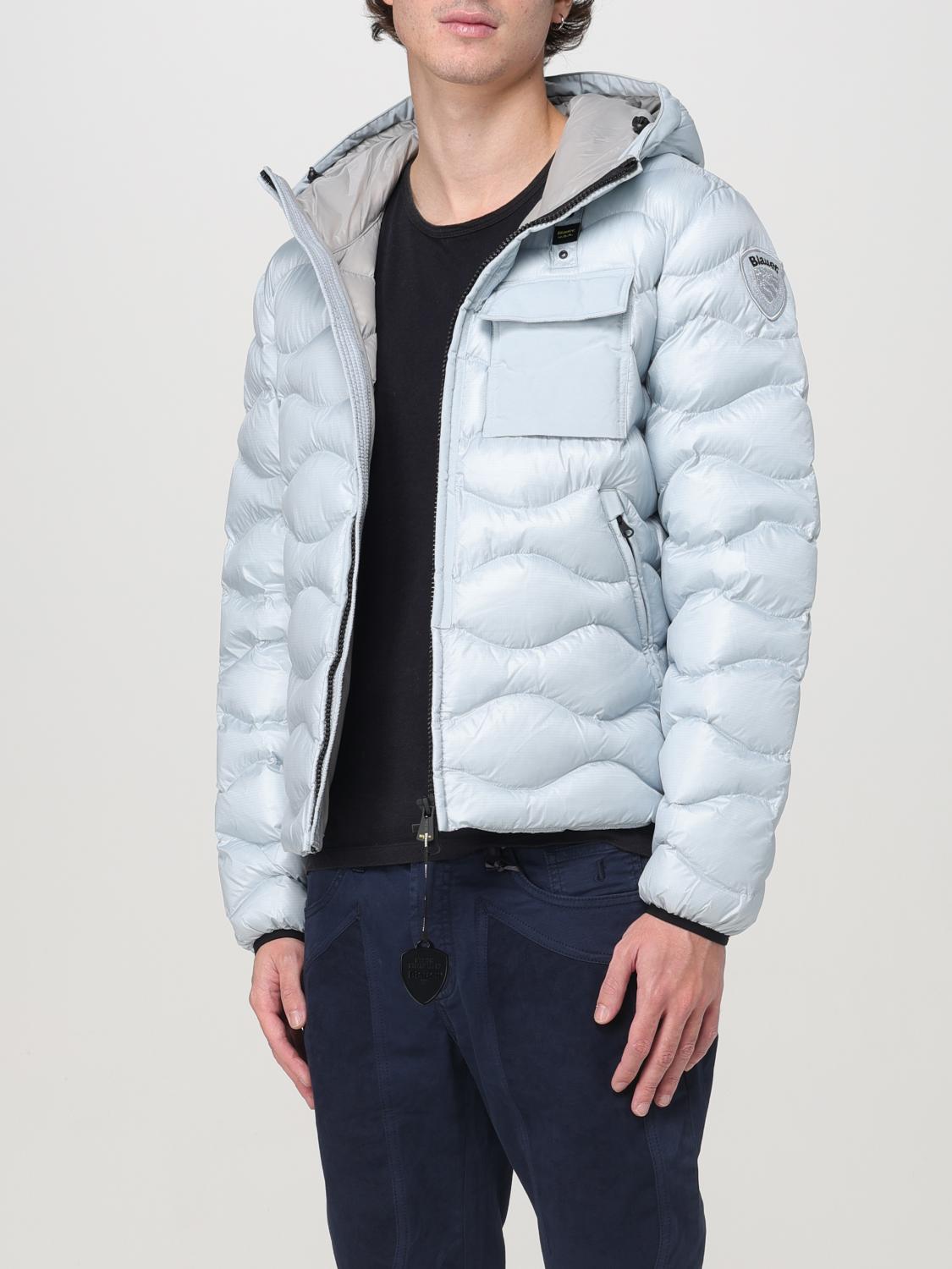 BLAUER GIACCA: Piumino con cappuccio Blauer, Grigio 1 - Img 3