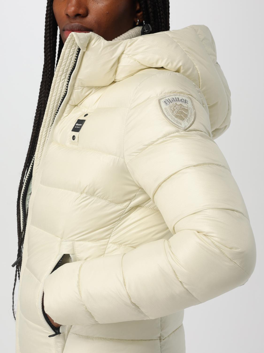BLAUER GIACCA: Piumino Blauer in nylon trapuntato , Panna - Img 4