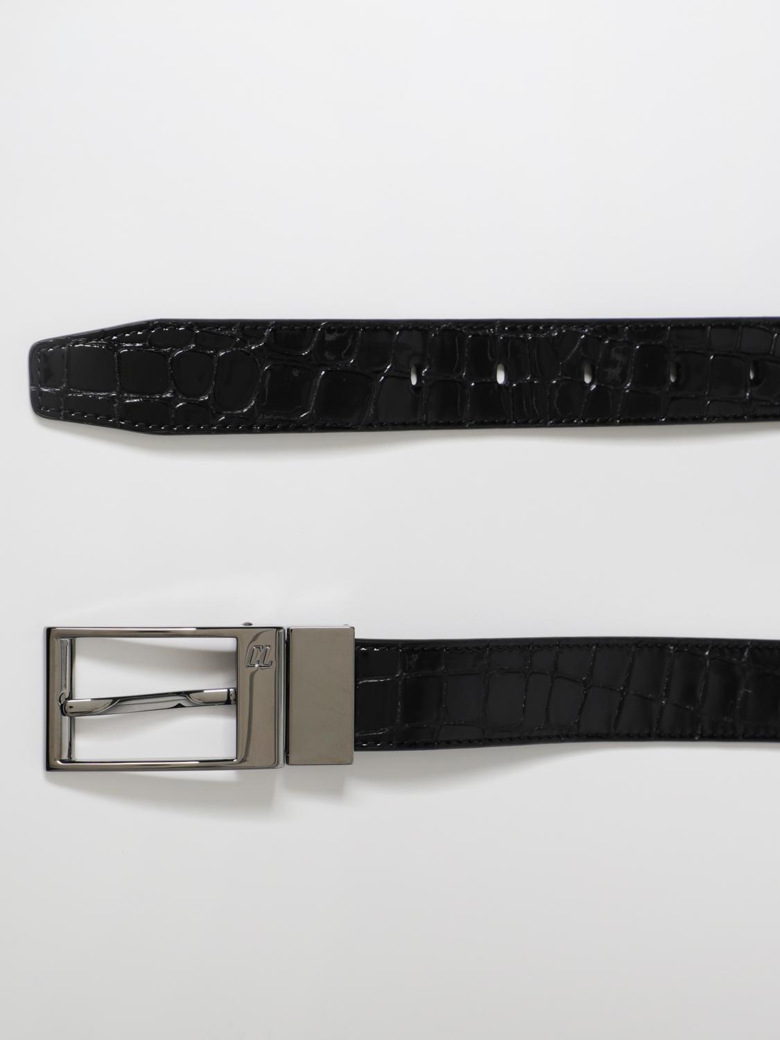 CHRISTIAN LOUBOUTIN BELT: Belt men Christian Louboutin, Black - Img 3