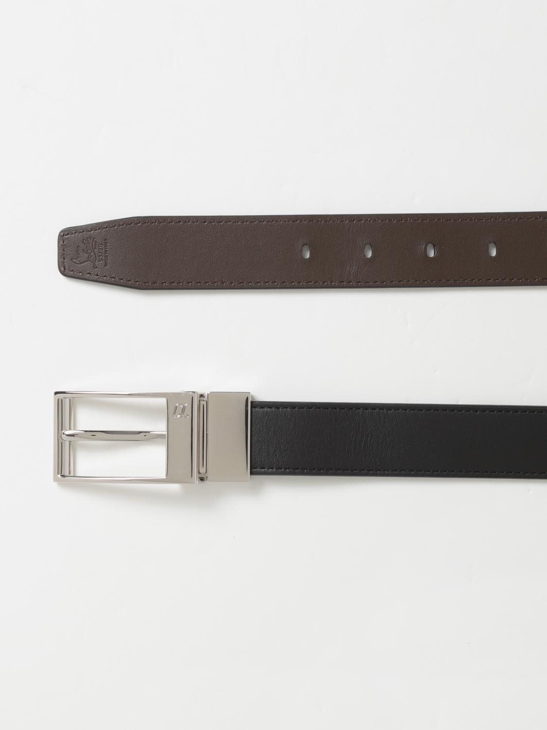 CHRISTIAN LOUBOUTIN BELT: Belt men Christian Louboutin, Black - Img 3