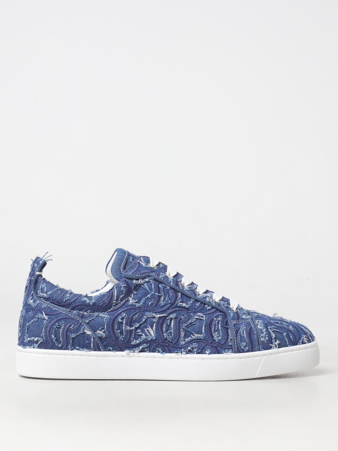 CHRISTIAN LOUBOUTIN BASKETS: Baskets homme Christian Louboutin, Denim - Img 1