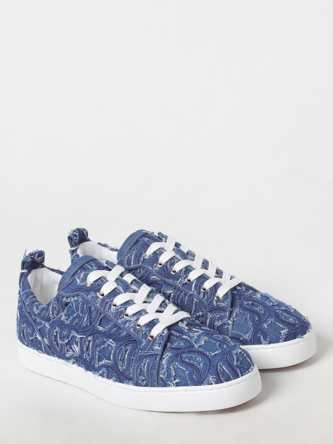 CHRISTIAN LOUBOUTIN SNEAKERS: Sneakers men Christian Louboutin, Denim - Img 2