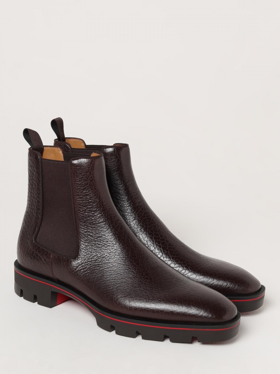 CHRISTIAN LOUBOUTIN BOOTS: Shoes men Christian Louboutin, Dark - Img 2