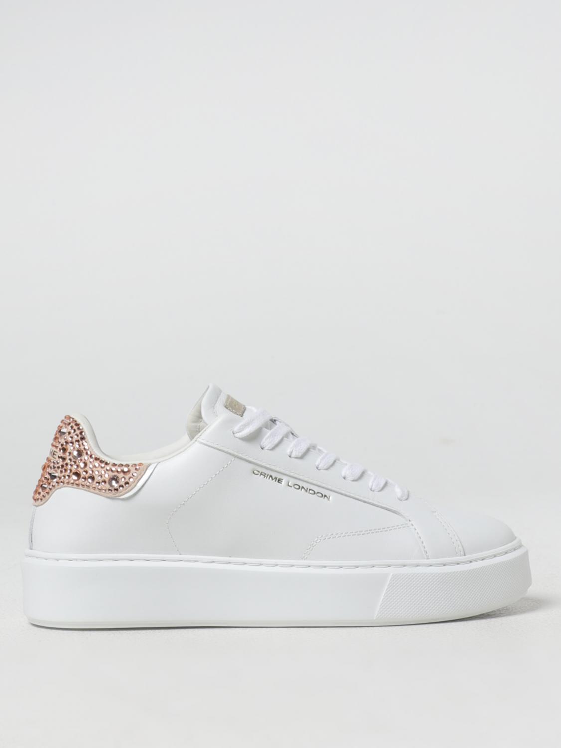 Giglio Sneakers New Extralight Crime London in pelle con strass