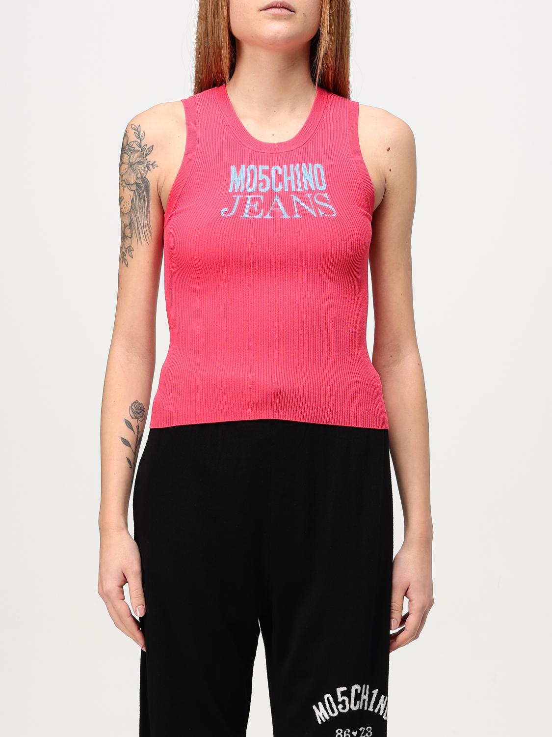 MOSCHINO JEANS TOP: Top woman Moschino Jeans, Pink - Img 1