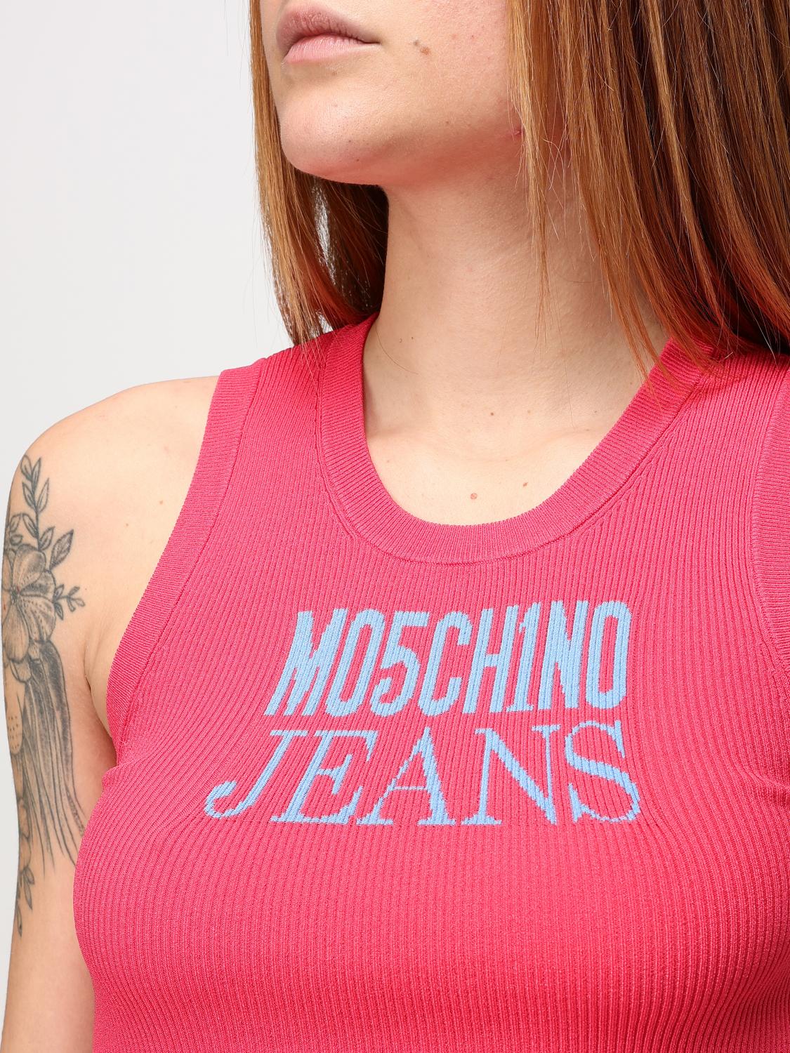 MOSCHINO JEANS TOP: Top woman Moschino Jeans, Pink - Img 3