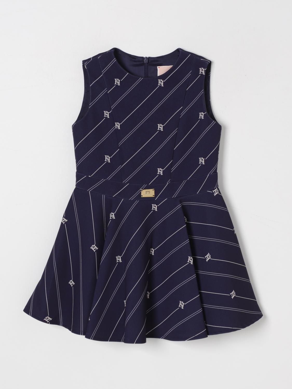 ELISABETTA FRANCHI LA MIA BAMBINA ROBE: Robe enfant Elisabetta Franchi La Mia Bambina, Bleu - Img 1