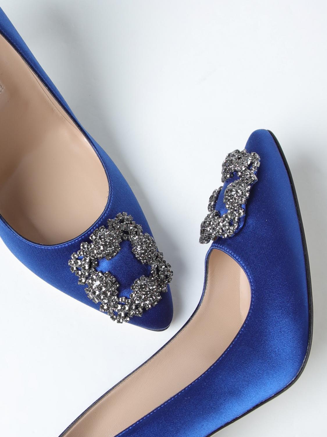 MANOLO BLAHNIK ESCARPINS: Chaussures femme Manolo Blahnik, Bleu Royal - Img 4