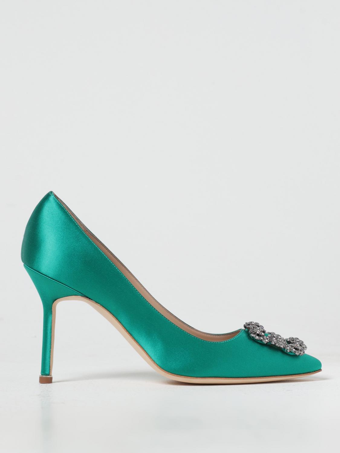 MANOLO BLAHNIK PUMPS: Shoes woman Manolo Blahnik, Green - Img 1