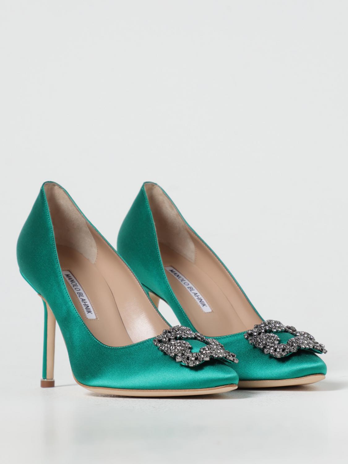 MANOLO BLAHNIK PUMPS: Shoes woman Manolo Blahnik, Green - Img 2