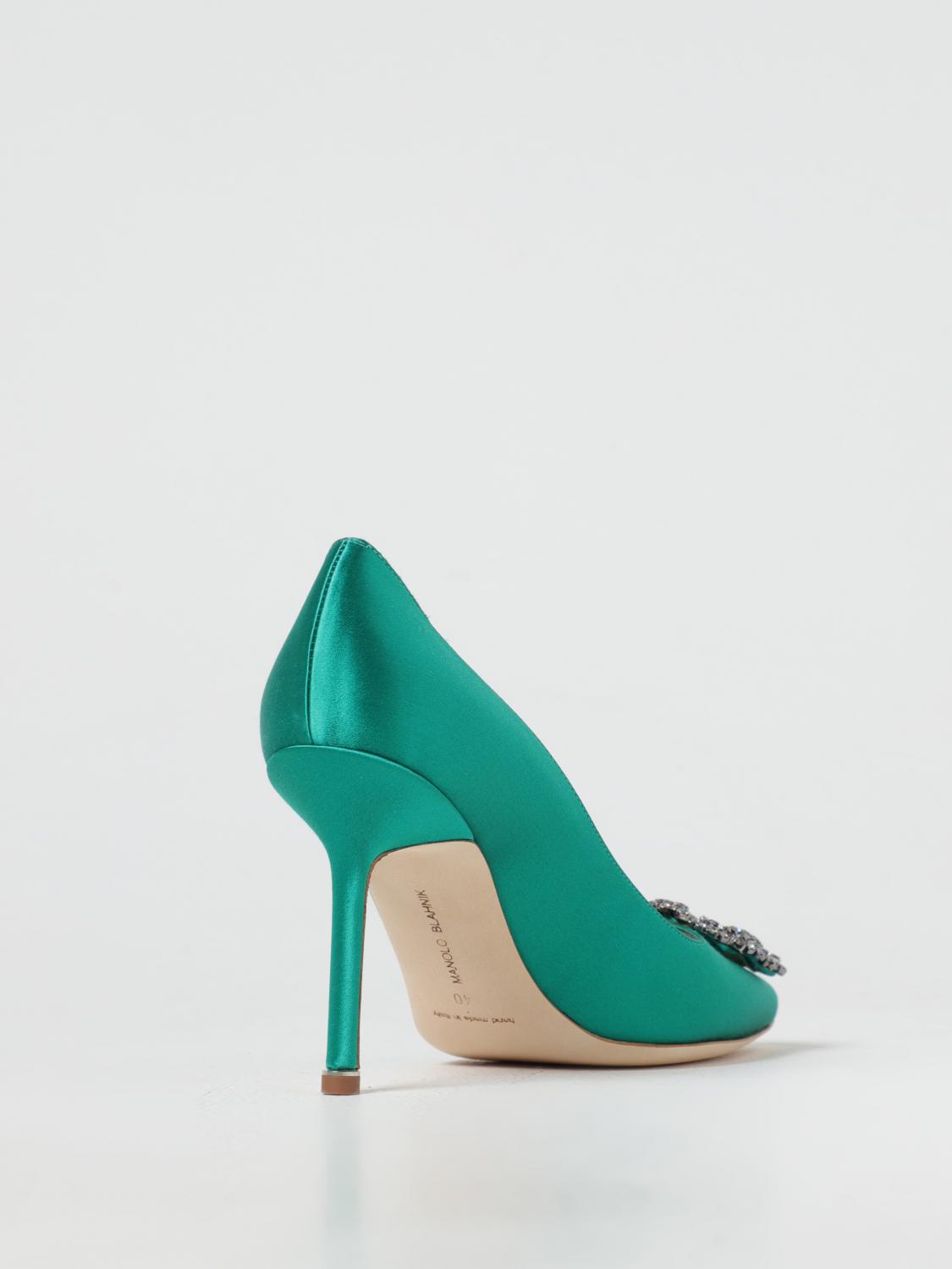 MANOLO BLAHNIK PUMPS: Shoes woman Manolo Blahnik, Green - Img 3