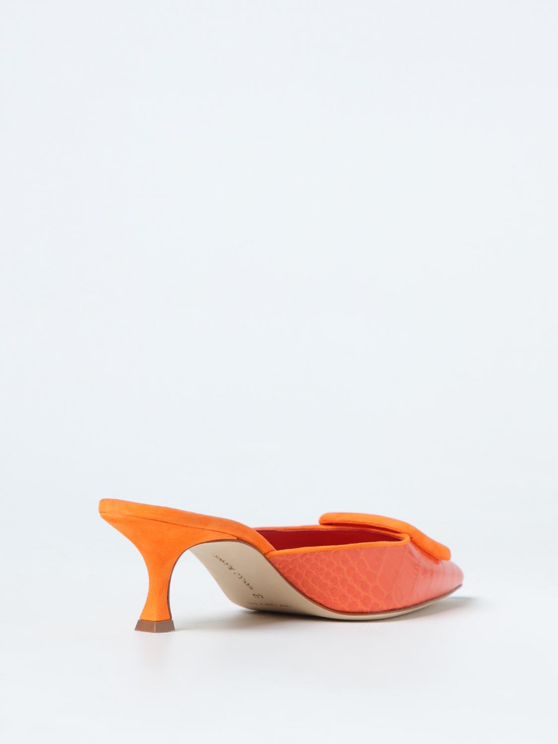 MANOLO BLAHNIK HIGH HEEL SHOES: Shoes woman Manolo Blahnik, Orange - Img 3