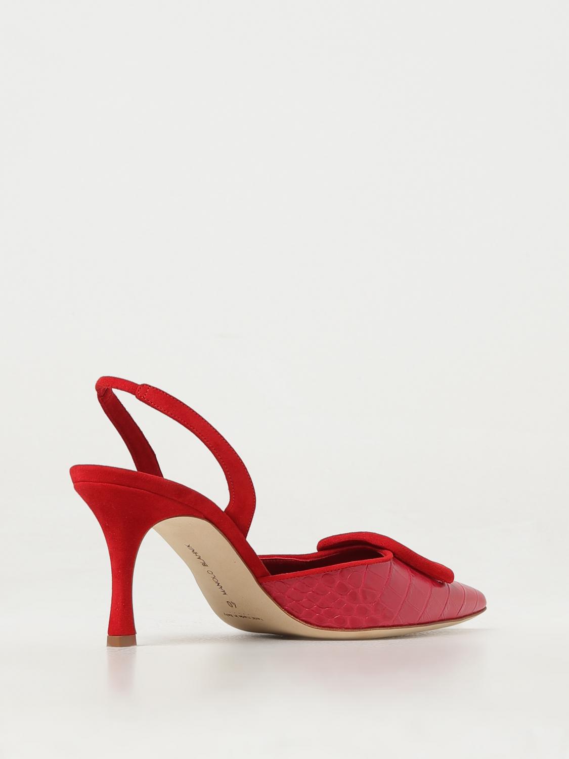 Manolo Blahnik Shoes woman - Burgundy | 22417130002 | GIGLIO.COM
